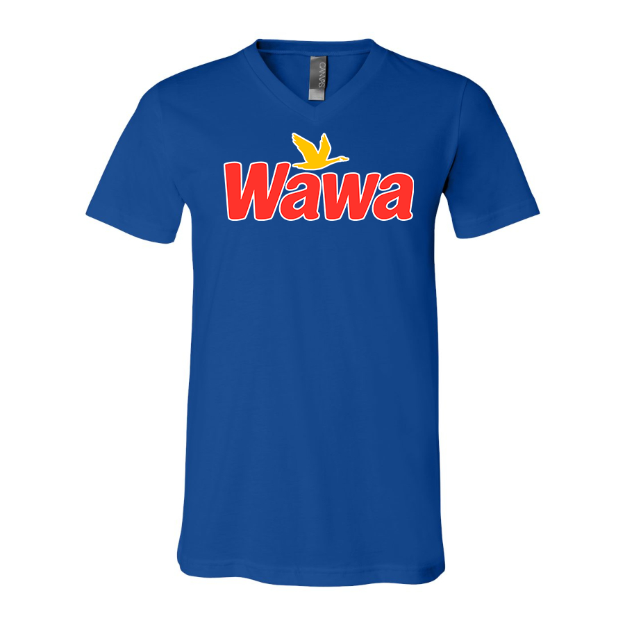 Men's Wawa Gas Station  BELLA + CANVAS - Jersey V-Neck T-Shirt